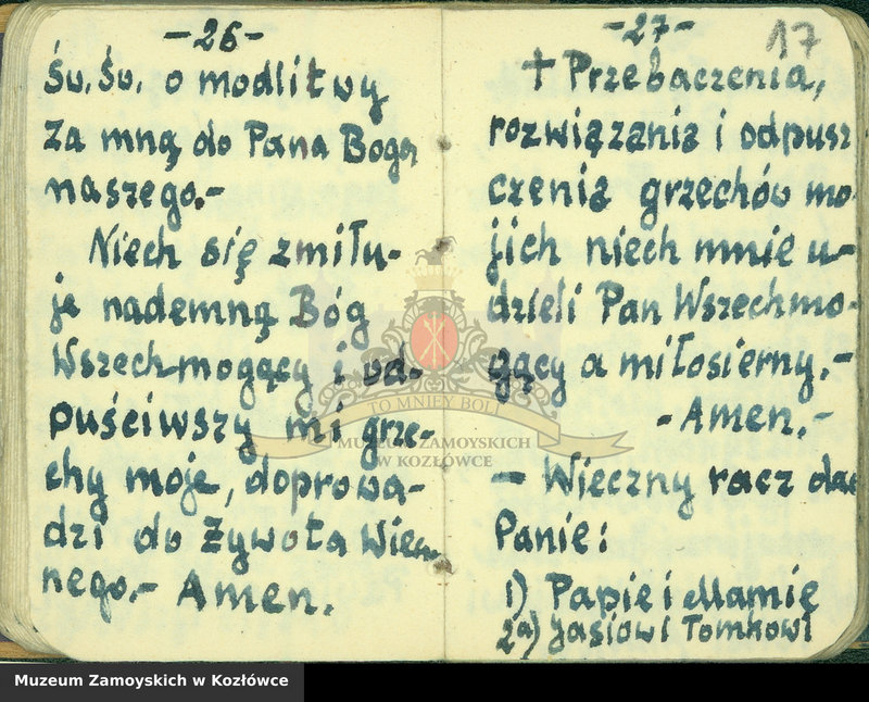 Obraz 8 z kolekcji "Modlitewnik z Dachau Aleksandra Zamoyskiego111"