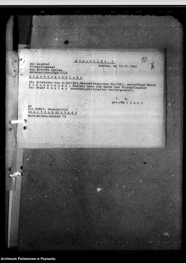 Obraz 14 z jednostki "Fürsorgekosten für auswärtige Kranke"