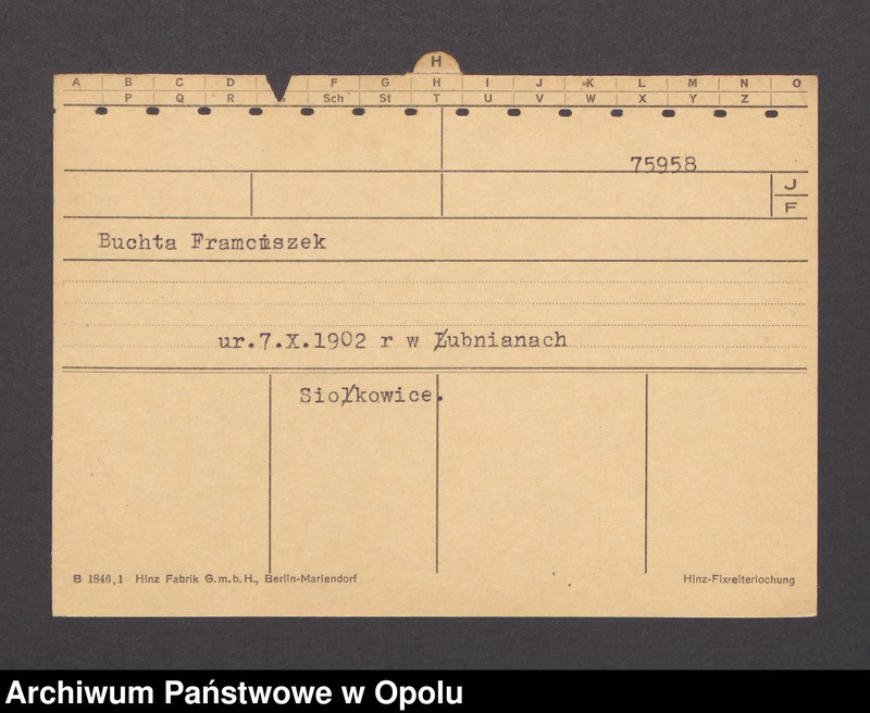 Obraz 4 z jednostki "[Kaleja Theodor, Oppeln]"