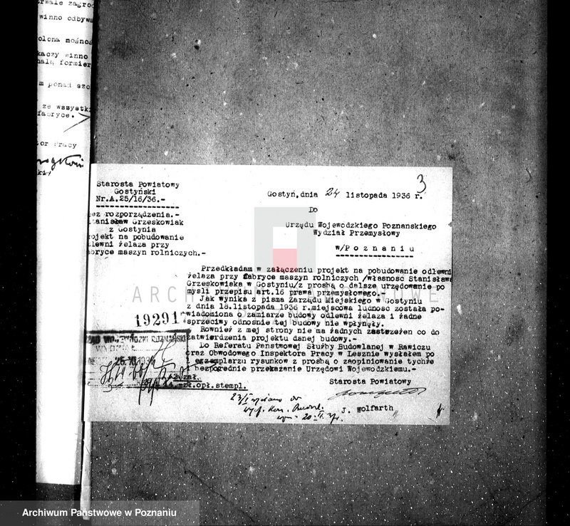 Obraz 7 z jednostki "Młyn parowy O. Klimpela w Gostyniu nr woj. 6006"