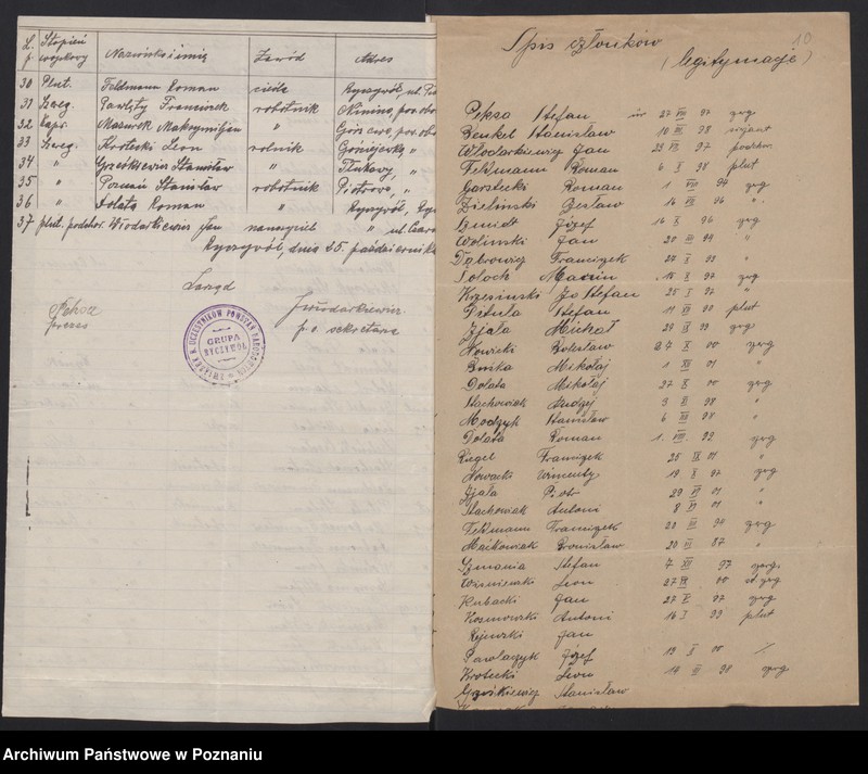 Obraz 15 z jednostki "Ryczywół, powiat Oborniki - akta koła."