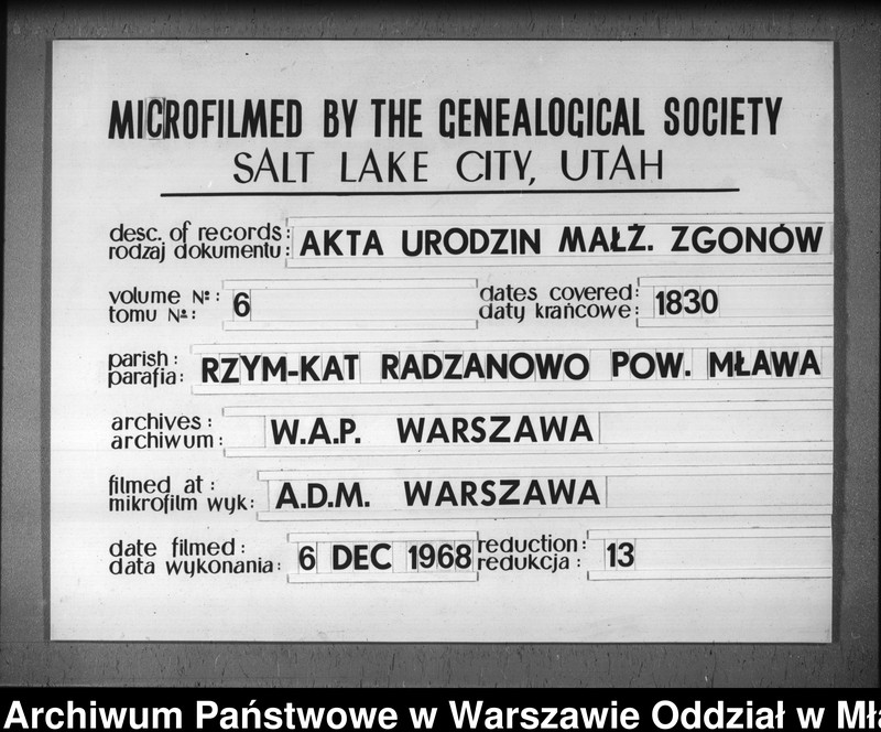 image.from.unit.number "Akta urodzeń, małżeństw i zgonów"