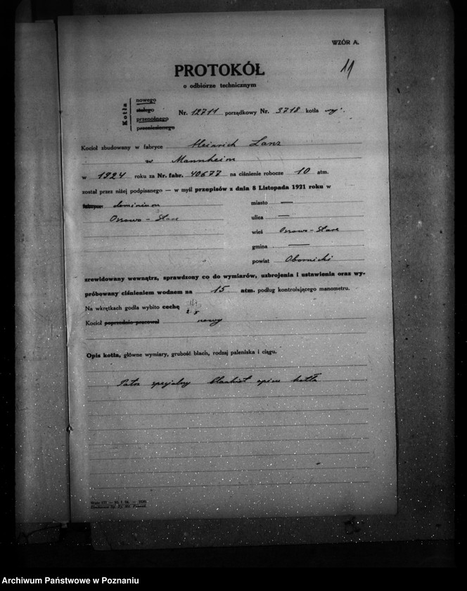 Obraz 15 z jednostki "Majętność Osowo Stare pow. obornicki, własność. Tessmer nr woj. kotła 3718"