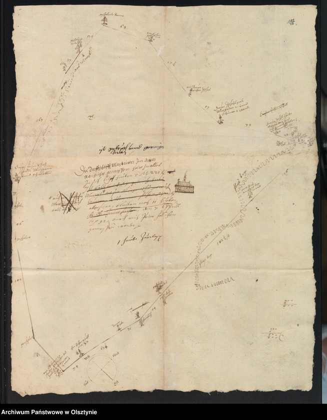 image.from.unit.number "[Protokół obmiaru i określenia granic majątków w starostwie Ragneta oraz wyrysy granic wsi]"