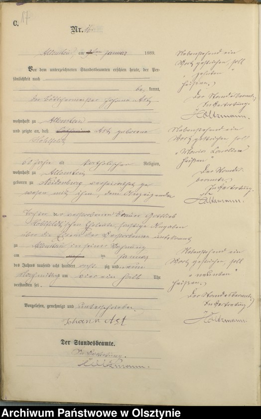 image.from.unit.number "Sterbe-Haupt-Register Tom I,Nr 1 - 302"