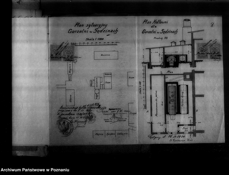 Obraz 12 z jednostki "Gorzelnia w majętności Sędziwy powiat szamotulski własność Dr Wiza nr woj. kotła 64"