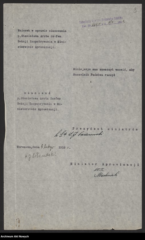image.from.unit.number "Nominacje i dymisje w Ministerstwie Aprowizacji"