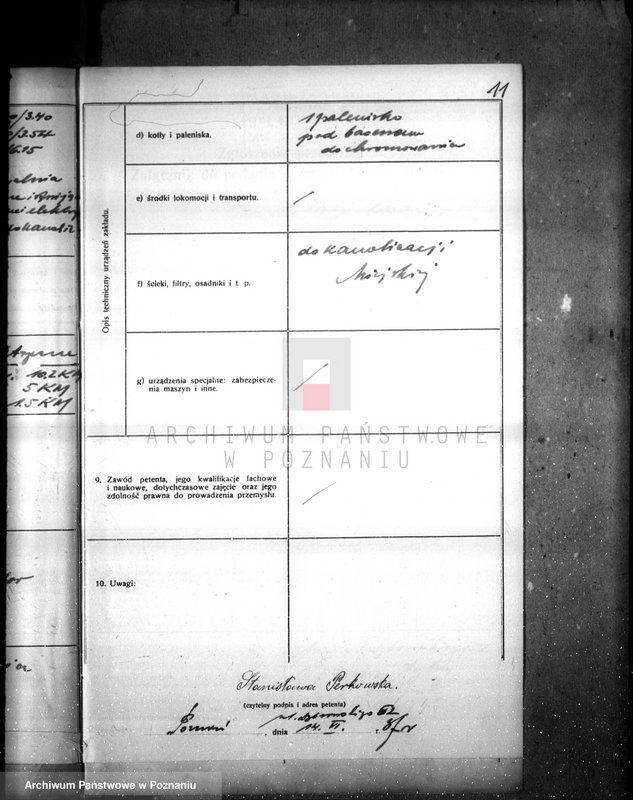 Obraz 15 z jednostki "Zatwierdzenie projekt urządzenia niklowni i chromowni Galwanometal St. Perkowska w Poznaniu"