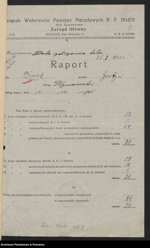 Obraz 4 z jednostki "Borek, powiat Gostyń - akta koła."