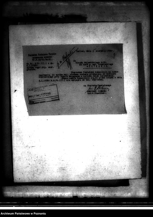 Obraz 5 z jednostki "Regulacja hipoteczna scalonych gruntów miasta Kłodawa powiatu kaliskiego"