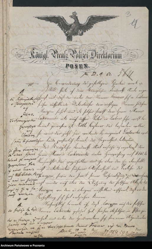 Obraz 6 z jednostki "A. betr. Franz Cramer, stud. theol. et phil. aus Posen zeitweilig beim Gutsbesitzer Xaver von Zakrzewski in Ciechowo"