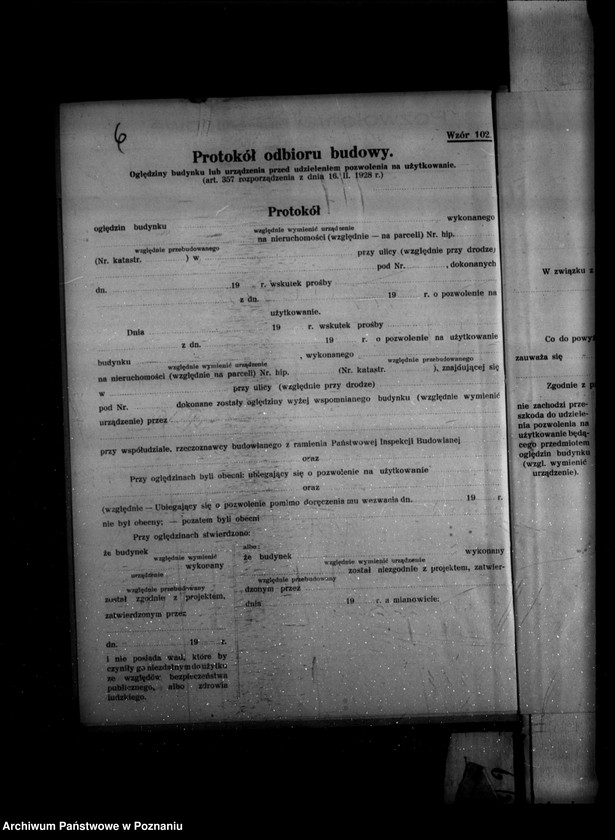 Obraz 10 z jednostki "Zatwierdzenie projektu zakładu przemysłowego /urządzenia kotłowni przy tartaku nr 489/ Fr. Koperskiego w Nekli powiat średzki/"