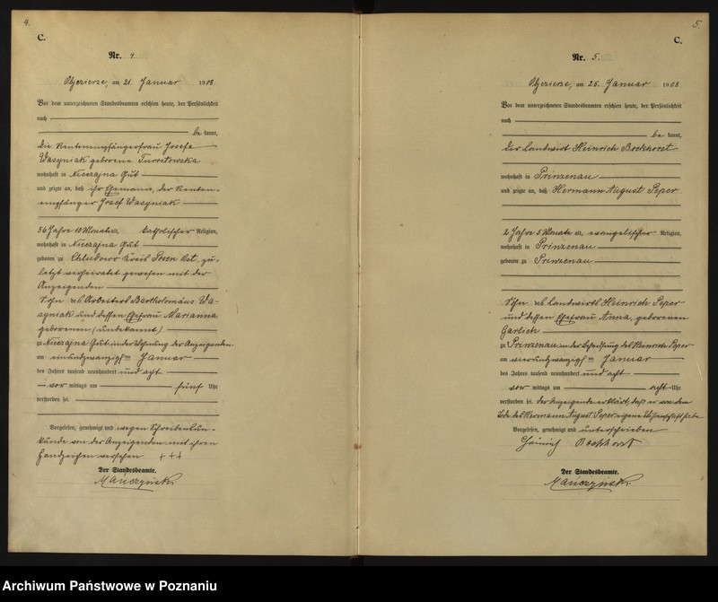 Obraz 5 z jednostki "Sterbe-Haupt-Register"