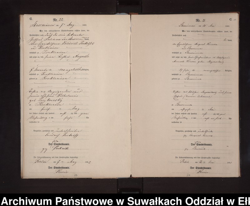 image.from.unit.number "Sterbe-Neben-Register des Preussischen Standes-Amtes Stasswinnen Kreis Loetzen"