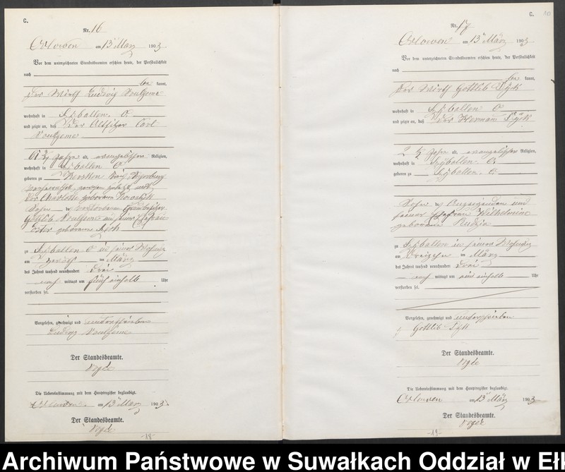 image.from.unit.number "Sterbe-Neben-Register des Preussischen Standes-Amtes Orlowen Kreis Lötzen"