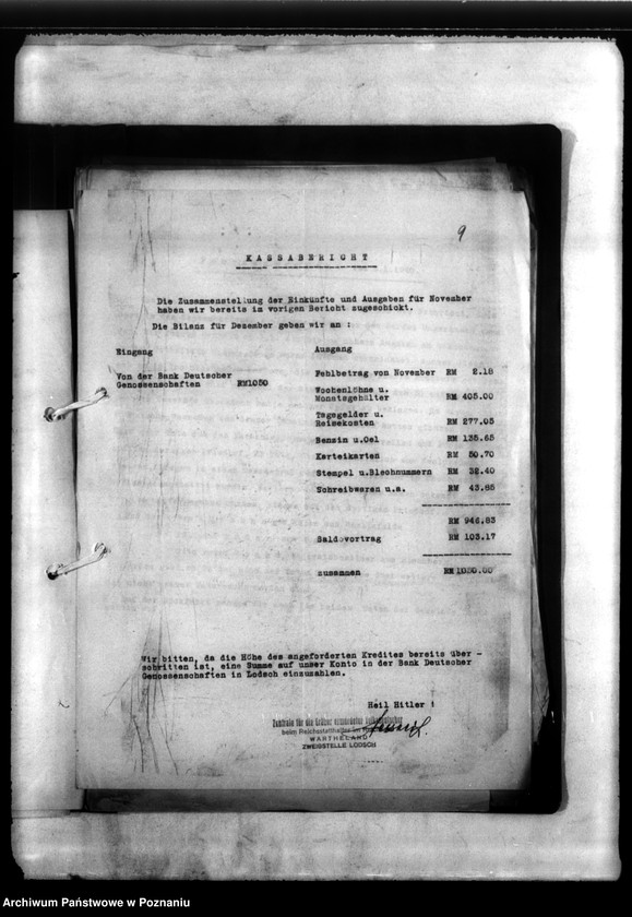 Obraz 13 z jednostki "Fahrtberichte der Zweigstelle Litzmannstadt (Łódź)"