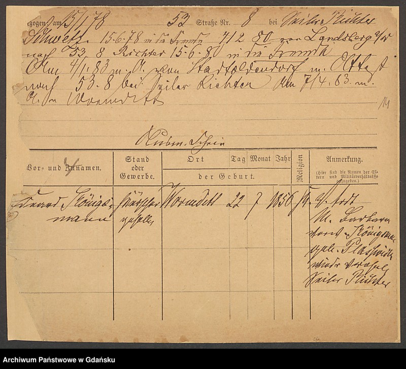 image.from.unit.number "Karty meldunkowe: Königsbeck - Koewius"