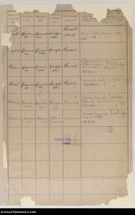 image.from.unit "Книга постояннаго народонасeлeнiя деревни Дальковъ гмины Чарноцинъ Лодзинскаго уезда, Петроковской губернiи"