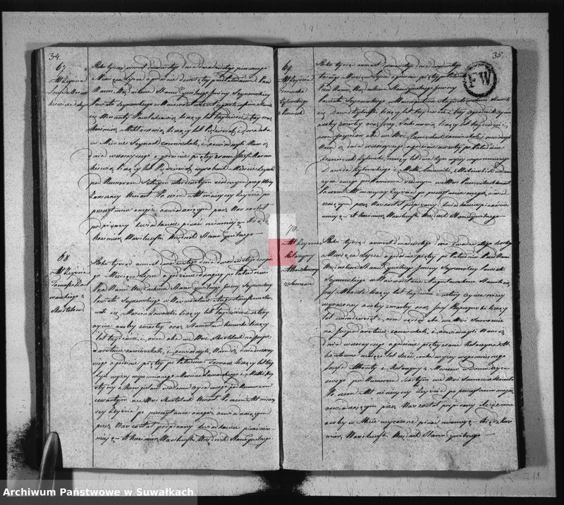 image.from.unit.number "Akta zeszłych stanu cywilnego gminy seyneńskiey od 1-go stycznia 1820 roku."