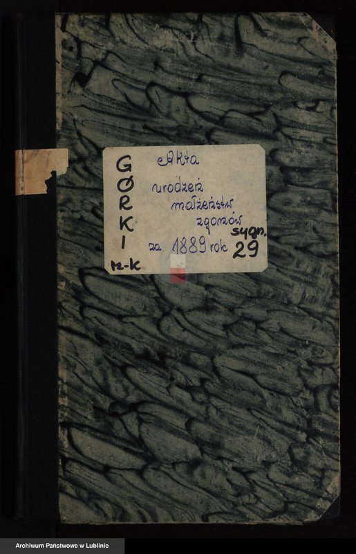 Obraz 1 z jednostki "Księga urodzeń, małżeństw i zgonów"