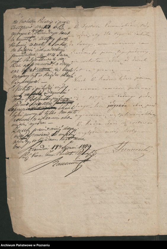 Obraz 15 z jednostki "A. betr. den Auswanderung des Oberstleutnant Ludwik von Sczaniecki zu Boguszyn ohne Emigrationspass"