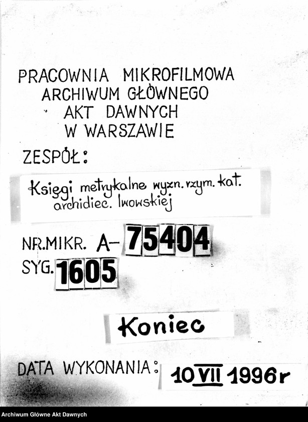 image.from.unit.number "Parafia: Żydaczów. Dekanat: Stryj. Księga metrykalna zgonów/pogrzebów dla całej parafii."