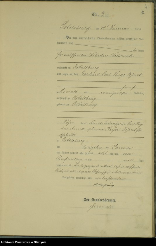 Obraz 6 z jednostki "Sterbe-Haupt-Register Nr 1 - 65"