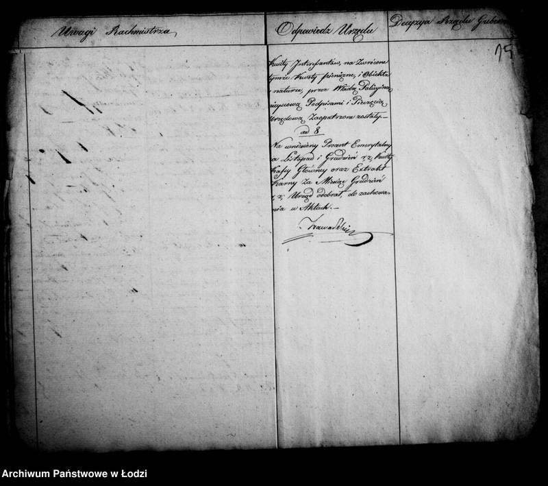 Obraz 15 z jednostki "Akta tyczące się rachunków rocznych za lata 1840"