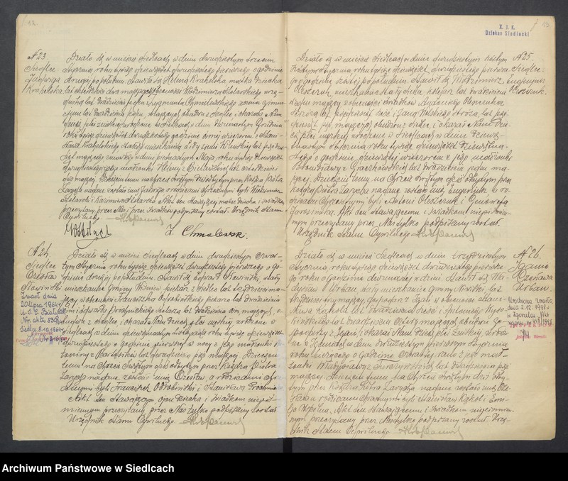 Obraz 10 z jednostki "Akty urodzeń, małżeństw, zgonów"