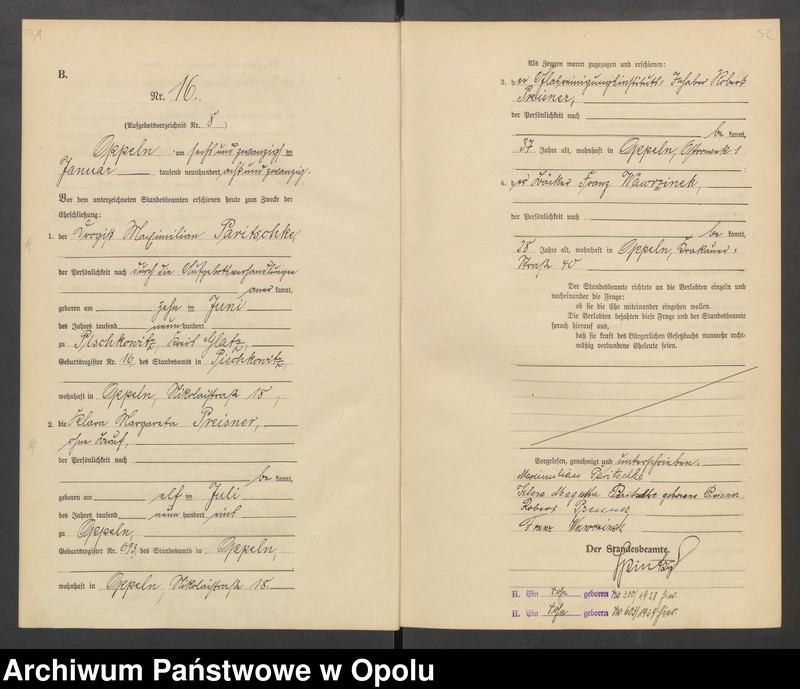 Obraz 19 z jednostki "[Rejestr Małżeństw] 1928 Nr 1-248"