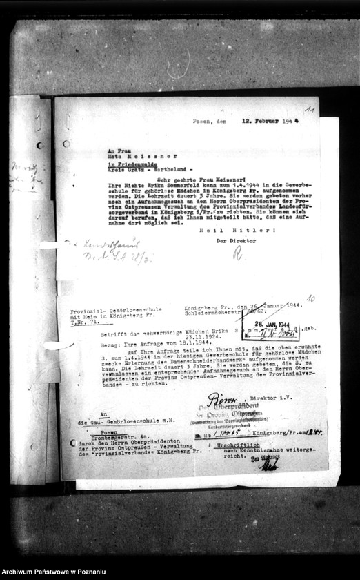 Obraz 14 z jednostki "[Korespondencja w sprawie zatrudnienia osób głuchoniemych]."