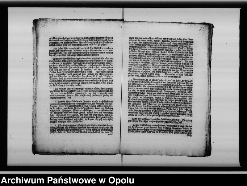 Obraz 18 z jednostki "Acta des Magistrats zu Oppeln betreffend Kgl. Preuss. Patent dass zu Verhütung der Desertion Alle und Jede welche etc."
