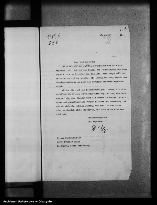 image.from.unit.number "Narzym / Wildenau / , evangelische Kirche"