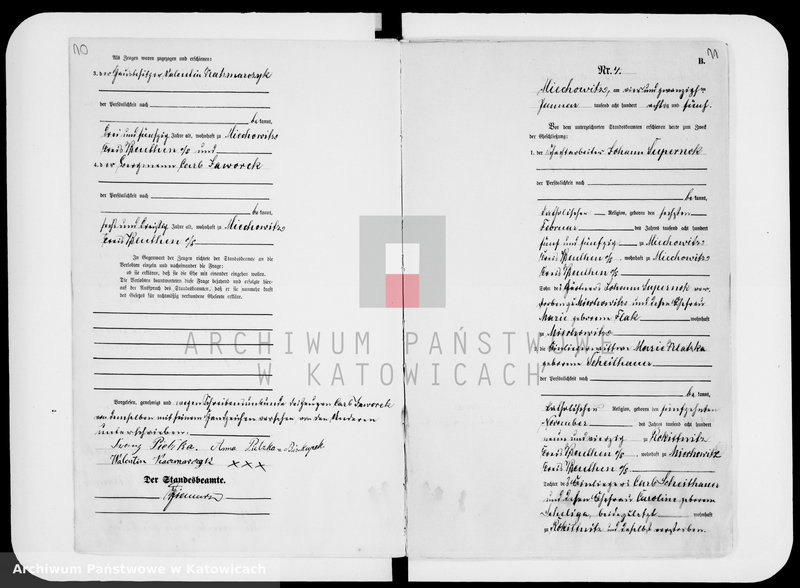 image.from.unit.number "Księga małżeństw za rok 1885 [nr 1 - 88]"