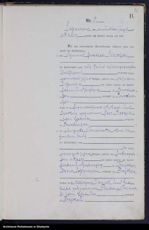 image.from.unit.number "Heiraths-Haupt-Register Nr 1 - 22"