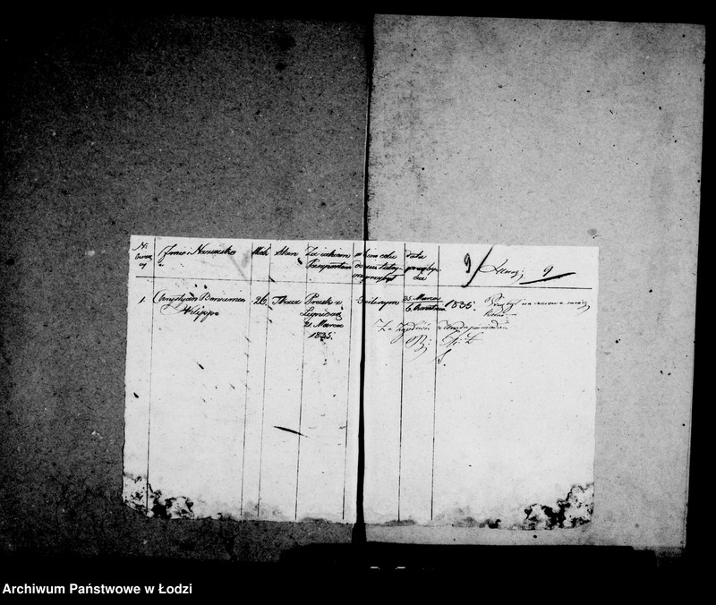 Obraz 14 z jednostki "Akta tyczące się zdawania rapportów o przybywających do miasta tutejszego cudzoziemcach"