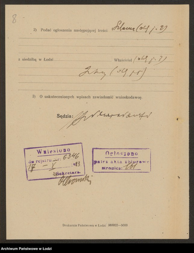 Obraz 10 z jednostki "Szlama Parzęcki- pracownia bielizny"