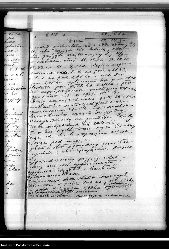 Obraz 14 z jednostki "Zatwierdzenie projektu planu urządzenia gospodarstwa leśnego dla lasów majątku Przystajnia powiat kaliski"