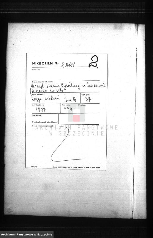 Obraz 3 z jednostki "Geburts-Register (Neben-Register) Band III"