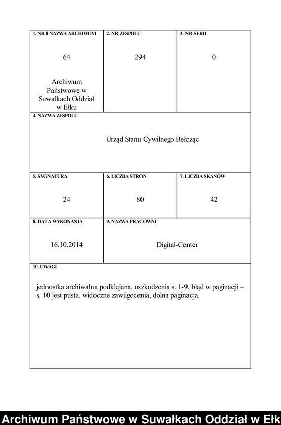 image.from.unit.number "Geburts-Haupt-Register des Königlichen Preussischen Standes-Amtes Belzonzen Kreis Johannisburg"