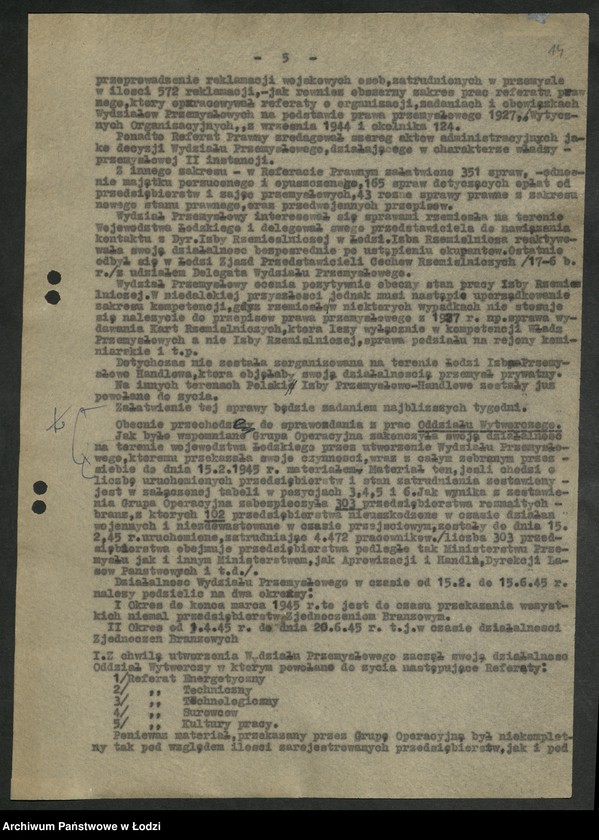 Obraz 15 z jednostki "Sprawozdania Wydziału [z działalności]"