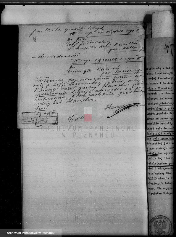 Obraz 12 z jednostki "Majątek Kamień powiat kaliski /sprawy leśne/"