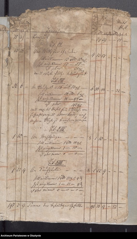 image.from.unit.number "Passenheimsche Stadt Kirchen Rechnung über Einnahme und Ausgabe"