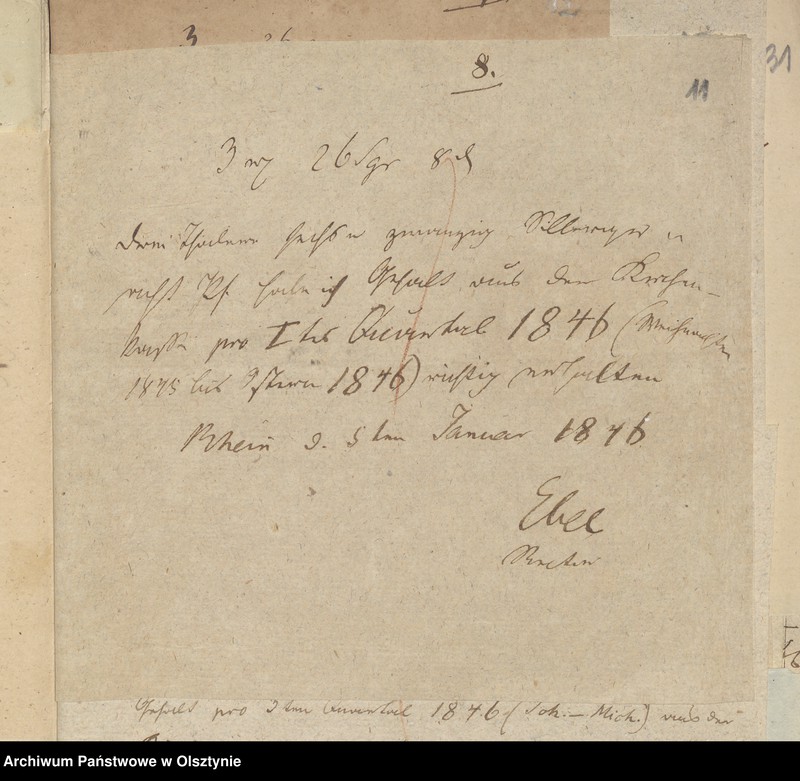 image.from.unit.number "Beläge zur Jahres Rechnung der Kirche zu Rhein für das Jahr 1846"