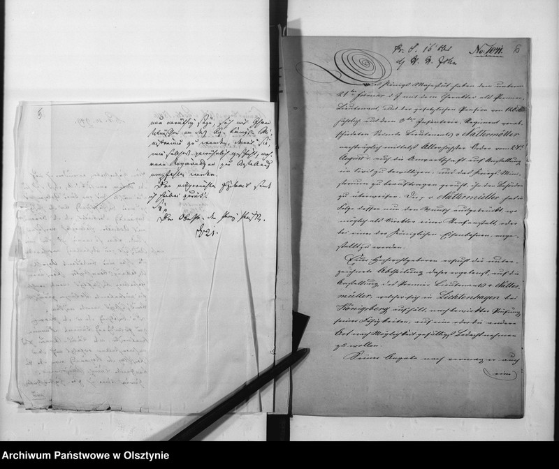 image.from.unit.number "Bescheftigung des Premier-Lieutenents a.d. von Nattermoeller"