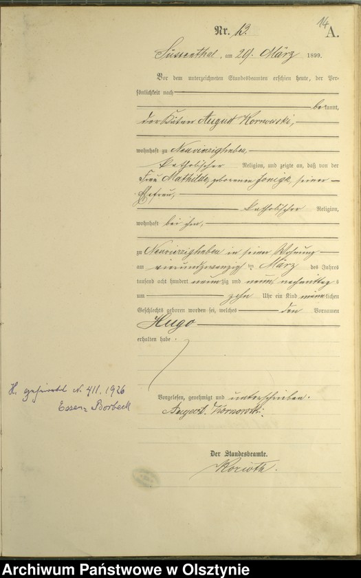 image.from.unit.number "Geburts-Haupt-Register Nr 1 - 88"