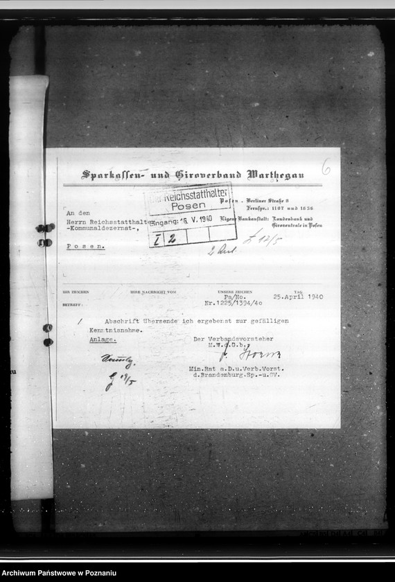 Obraz 10 z jednostki "Kreissparkasse Mogilno, Nieszawa, Szubin, Wongrowitz, Żnin"