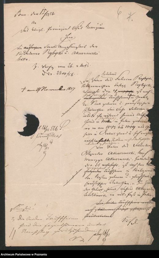 Obraz 11 z jednostki "A. betr. die Auskunft über Inländer Lit. A"