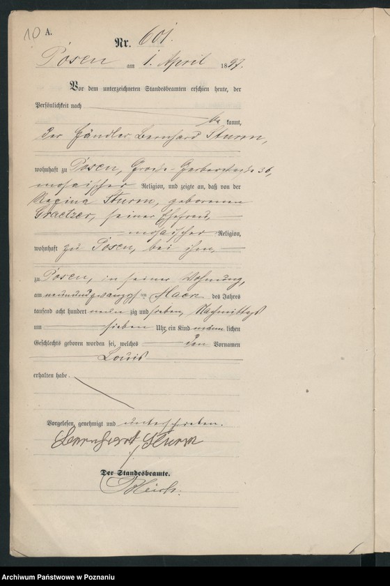 Obraz 13 z jednostki "Księga urodzeń t. II"