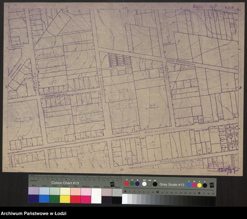 Obraz 1 z jednostki "Plan miasta Łodzi Sekcja NO 12"